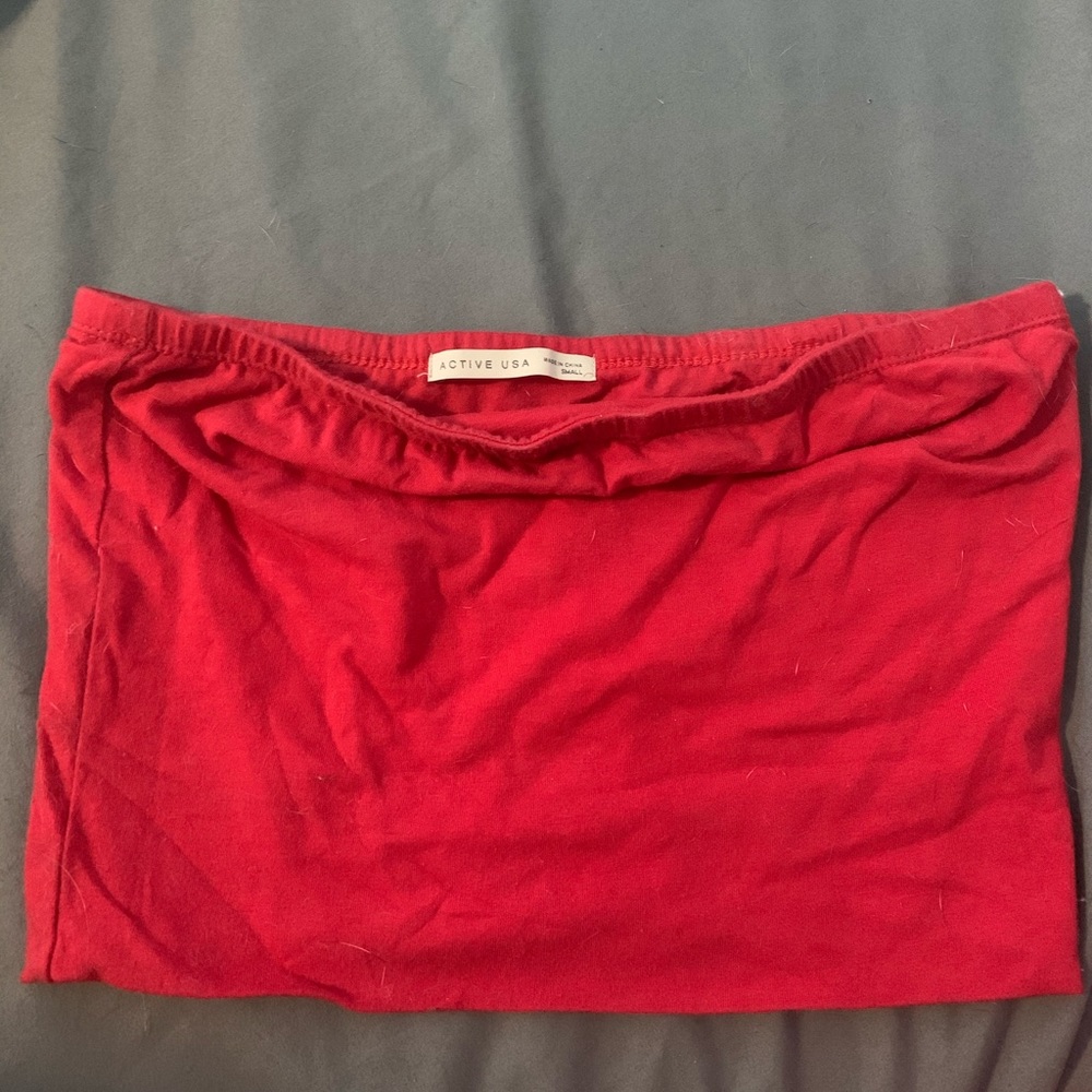 Red tube top ( S )